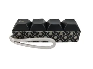 ESC Skull Picky Party Clicky Keychain with smooth skull Base you customize Tactile Switch