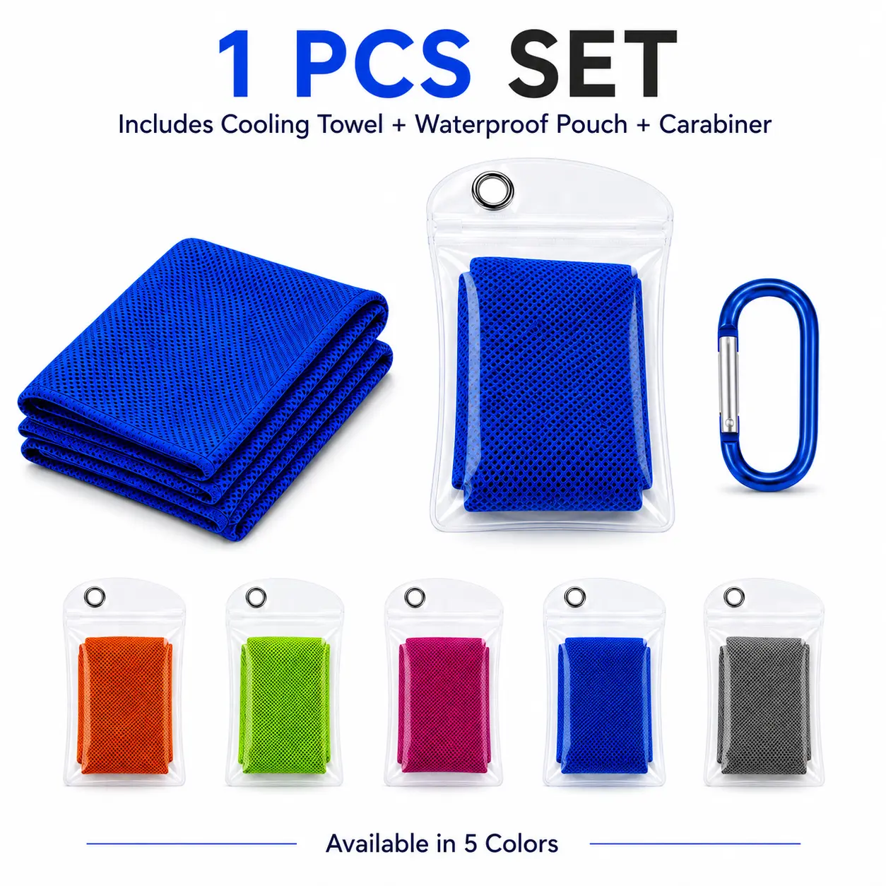 Instant Cooling Sports Towel | Quick-Dry Reusable Ice Towel for Neck & Face, Lightweight Sweat-Absorbent Heat Relief Essential for Gym, Running, Hiking, Cycling, Camping, Travel & Outdoor Work