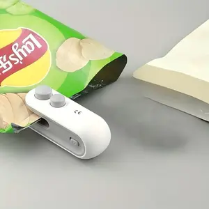 Mini Snack Bag Sealer Machine, Dual-Function USB Rechargeable Heating Sealer, Plastic Electric Heat Sealer, Portable Food Preserver