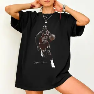 [Sale of Up To 15% + Free Ship] Vintage Basketball Graphic Tee, Michael Jordan Retro Sports Fan Shirt, Comfort Colors 1717
