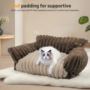 Indoor Pet Sofa Bed - Washable, Comfortable Support, Breathable Fabric, Suitable for Small Cats and Dogs