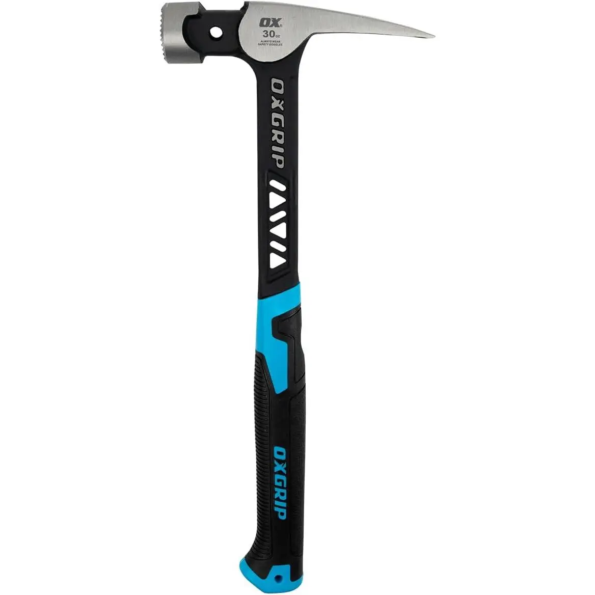 Ultrastrike 30 oz Framing Hammer, Milled Face, Martillos De Construccion | Solid steel body, magnetic nail starter and puller for one-handed use, plus non-slip Grip handle for all-day comfort