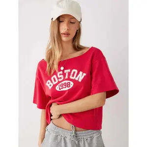 Cider Boston 1998 Cotton-blend Off-shoulder Top SwimWeek SummerWins