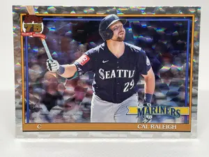 2026 Topps Series 1 Cal Raleigh Silver Crackle Foil #T91-88