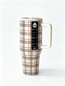 HydroJug 40oz Leak-Proof Stainless Steel Insulated Water Bottle, Straw Cup, Portable Handle Design, Water Bottle, Reusable, Suitable For Fitness And Travel, Ideal Choice For Sports Enthusiasts office double wall iced coffee cup