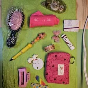 Small Happy Scoop Mystery Box of stationary and self-care items for paper crafters