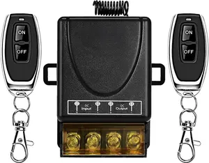 12 Volt Remote  ,DC12V/24V/48V/72V/30A Relay,Remote Control ,RF Remote Control with 328FT Long Range for All Kinds DC Motors,Fans lamp, Roller Lind Door.