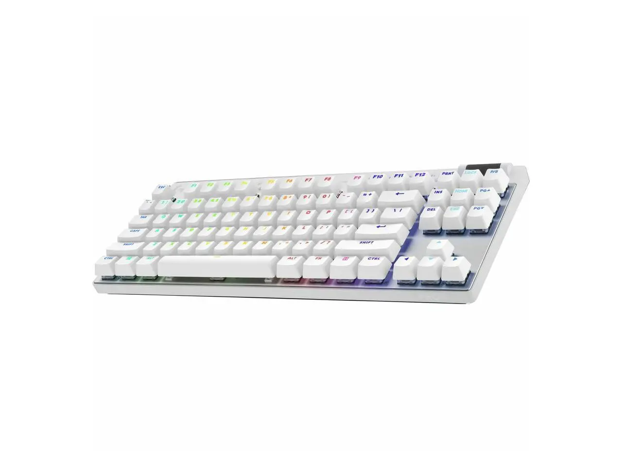 Logitech G PRO X TKL Lightspeed Wireless Gaming Keyboard, Ultra-Portable Tenkeyless Design, LIGHTSYNC RGB, PBT keycaps, Tactile Switches (GX Brown) - White
