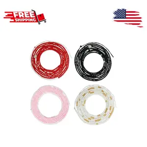 4PCS 50” Handmade African Waist Beads for Women Non-Stretching(Tie-on)