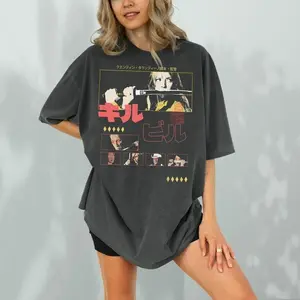 [Sale off up to 50%] Comfort Color Kill Movie Shirt, Unisex Retro Japanese Action Film Graphic T-Shirt, Quentin Tarantino Bill Movie Streetwear Shirt, Faded Graphic Tee