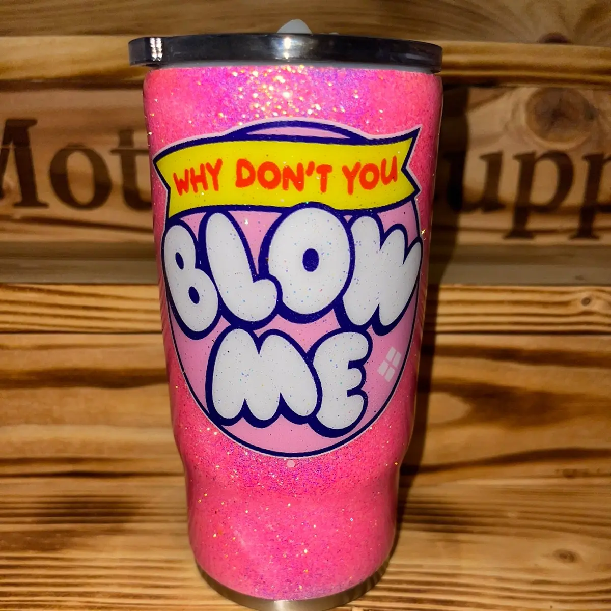 Blow Me Glitter Tumbler