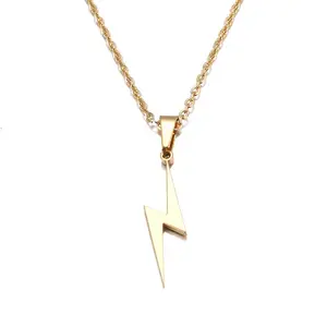 [Limited time event] New personalized lightning necklace fashion couple necklace accessories design simple fashion advanced