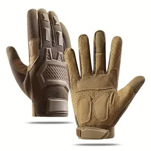 2024MEROMIBE Men's & Women's All-Season Breathable Touchscreen Gloves - Full-Finger Outdoor Gloves with Adjustable Wrist Strap & Buckle Closure, Ergonomic Fit, Impact-Resistant Padding, Polyester Fabric for Hiking, Winter, Summer, Halloween, Mardi Gras, F