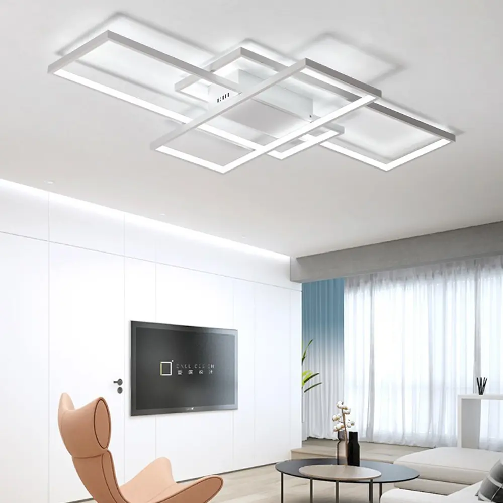 Modern Rectangular Ultra-Thin LED Acrylic Ceiling Light Panel - 90x50cm, 80W, 110-260V AC Power Supply, Home Decor Lighting, Ceiling Lighting for Homes Offices, 15-20 sq m Coverage