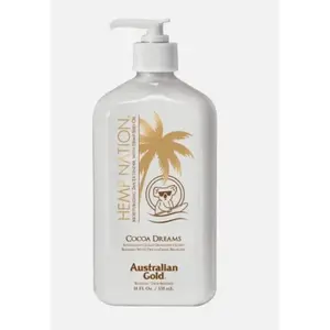 Australian Gold Hemp Nation Cocoa Dreams Tan Extender w/ Derma Dark Bronzer 18oz