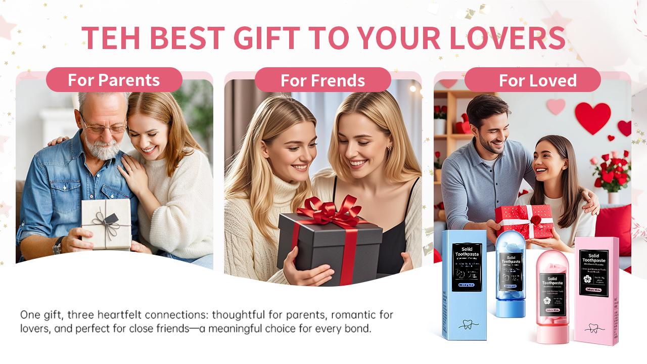 Solid Toothpaste– Eco-Friendly, Easy to Carry,Fluoride-Free, Natural Oral Care，and ong-Lasting Fresh Breath  | The Ultimate Gift Idea#dealsforyoudays