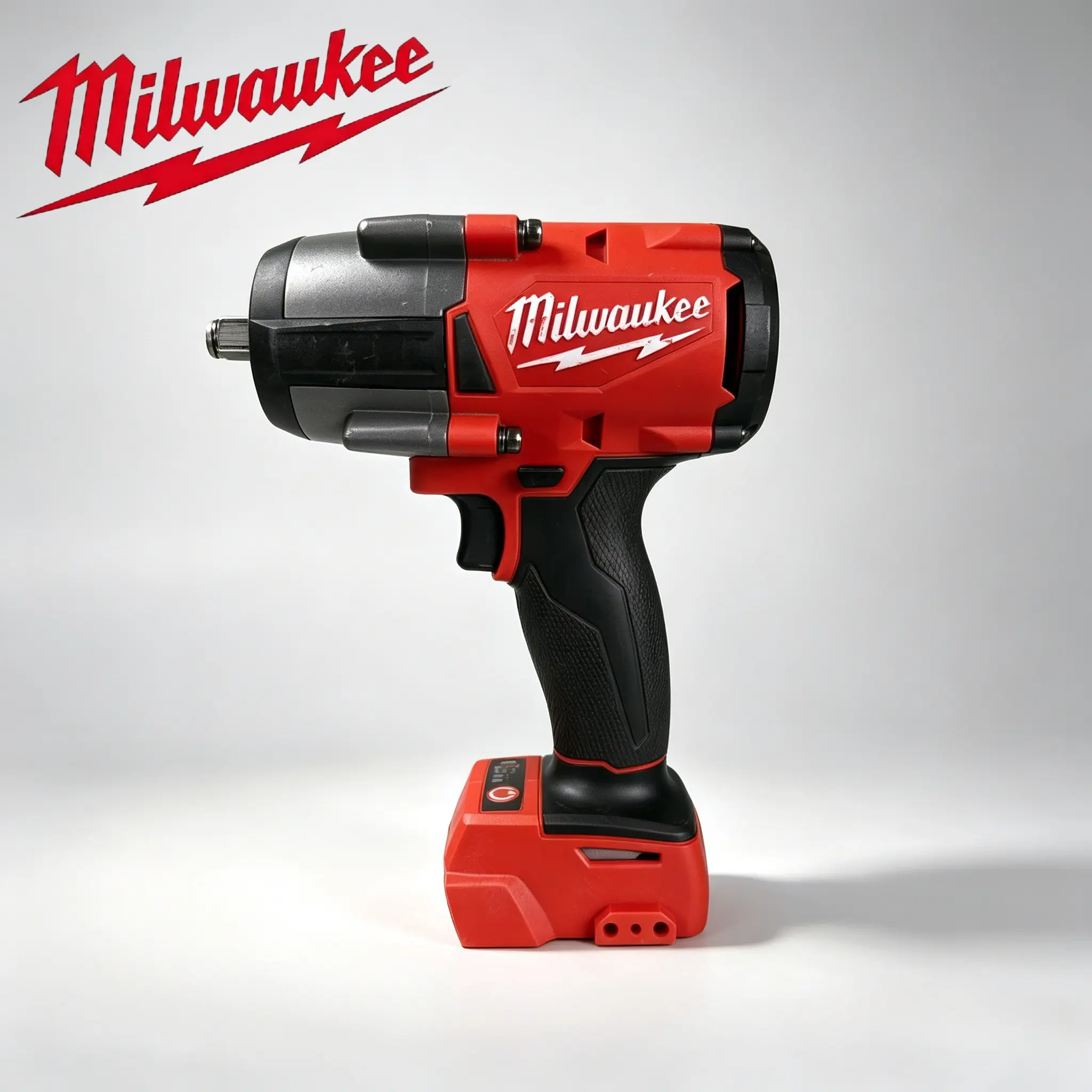 Milwaukee M18 2863‑20 Cordless Impact Wrench, 1000N·m High Torque, 1/2‑Inch Square Drive, Friction Ring Anvil, With Auxiliary Socket Adapter, For Automotive Repair, Truck Maintenance, Heavy‑Duty Equipment Disassembly And Steel Structure Fastening Works