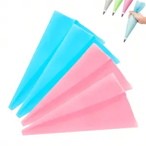 3pcs Cake Decorating Cream Piping Bags Set, Baking Tools for Frosting & Icing, Perfect for Cakes, Cupcakes, and Pastries, Pastry Decorating Tools