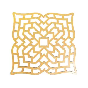 Bulk 96 Pc. Gold Foil Charger Placemats