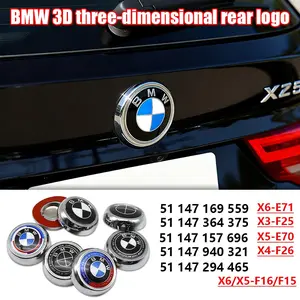 Bmw 3D Car Trunk Emblem Badge Replacement, Fits E71 F25 E70 F26 Models, External Decoration Accessory, 95mm & 100mm Sizes, Car Decals