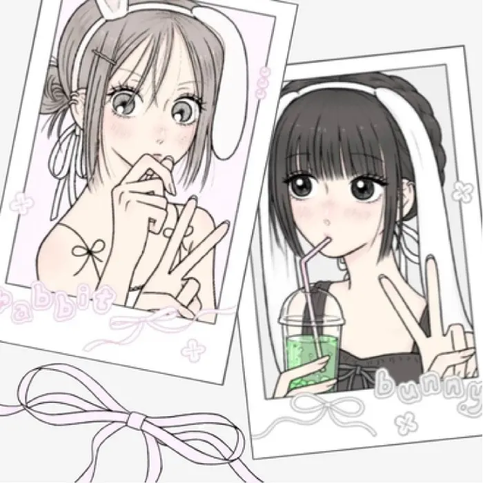 Rabbit & Bunny Polaroid Set