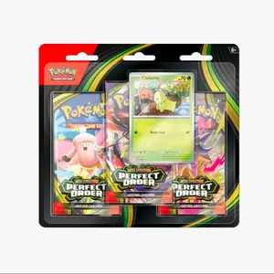 Pokémon TCG ME3: Perfect Order Three-Pack Blister [Chikorita]