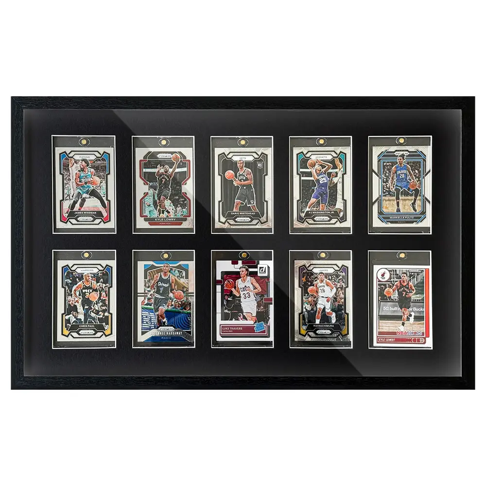 CCDCC Graded Sports Card Display Case, Acrylic Shadow Boxes With UV-Protection PC Glass, 1/2/4/5/6/8/10/30 Capacity For Basketball Baseball Star Cards, Trading Card Accessories, Sports Cards Accessories