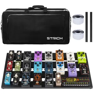 STRICH Extra Large Guitar Pedal Board 25"x12.7"x2.83", 2.9lb Aircraft-Grade Aluminum, Includes Carry Bag, Model STANDARD 25 (Angled) Fathersdaygift outdoorfun
