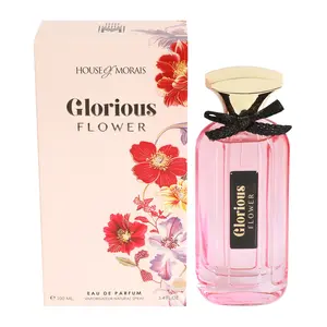 House of Morais Glorious Flower Eau De Parfum 100ml Natural Spray for Women Floral Fragrance Vaporisateur Design