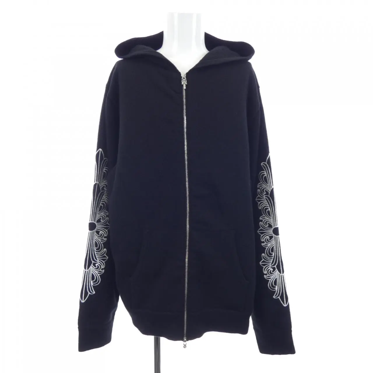 Pre-owned Chrome Hearts Cashmere Small Leather Goods 100 Percent Hoodie