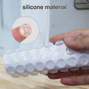 150 Pcs Cabinet Door Buffer, Transparent Self-Adhesive Silicone Pad, Noise Reduction Dampening, Suitable for Drawers and Desktops