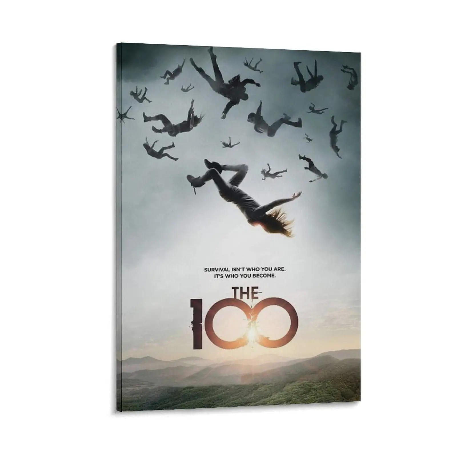 The 100 TV Series Customizable Multi-Size Canvas Poster Print - 20x30inch(50x75cm), 24x36inch(60x90cm) - Hanging Wall Art for Bedroom, Bar Decoration, Home Decor Gift