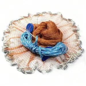 Durable Fishing Cast Net Bait Easy to Throw Hand Throw Strong Tire Trap Line Net Father's Day Gift soft fishing lure