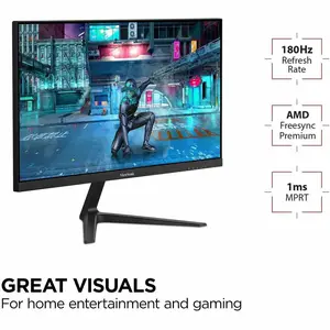 ViewSonic VX2718-P-MHD 27 Inch 1080p 1ms 180Hz Gaming Monitor with FreeSync, Eye Care, HDMI and DisplayPort