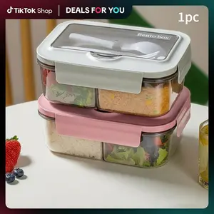 Double Layer Leak-Proof Lunch Box, Microwavable Bento Box, Large Capacity, Microwave Safe, Ideal for Work or School, Nutritious Meal Prep, Balanced Diet, Back-To-School