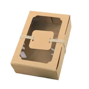 12PCS Paper Bakery Boxes Cake Box for Handmade Snacks Foldable and Convenient