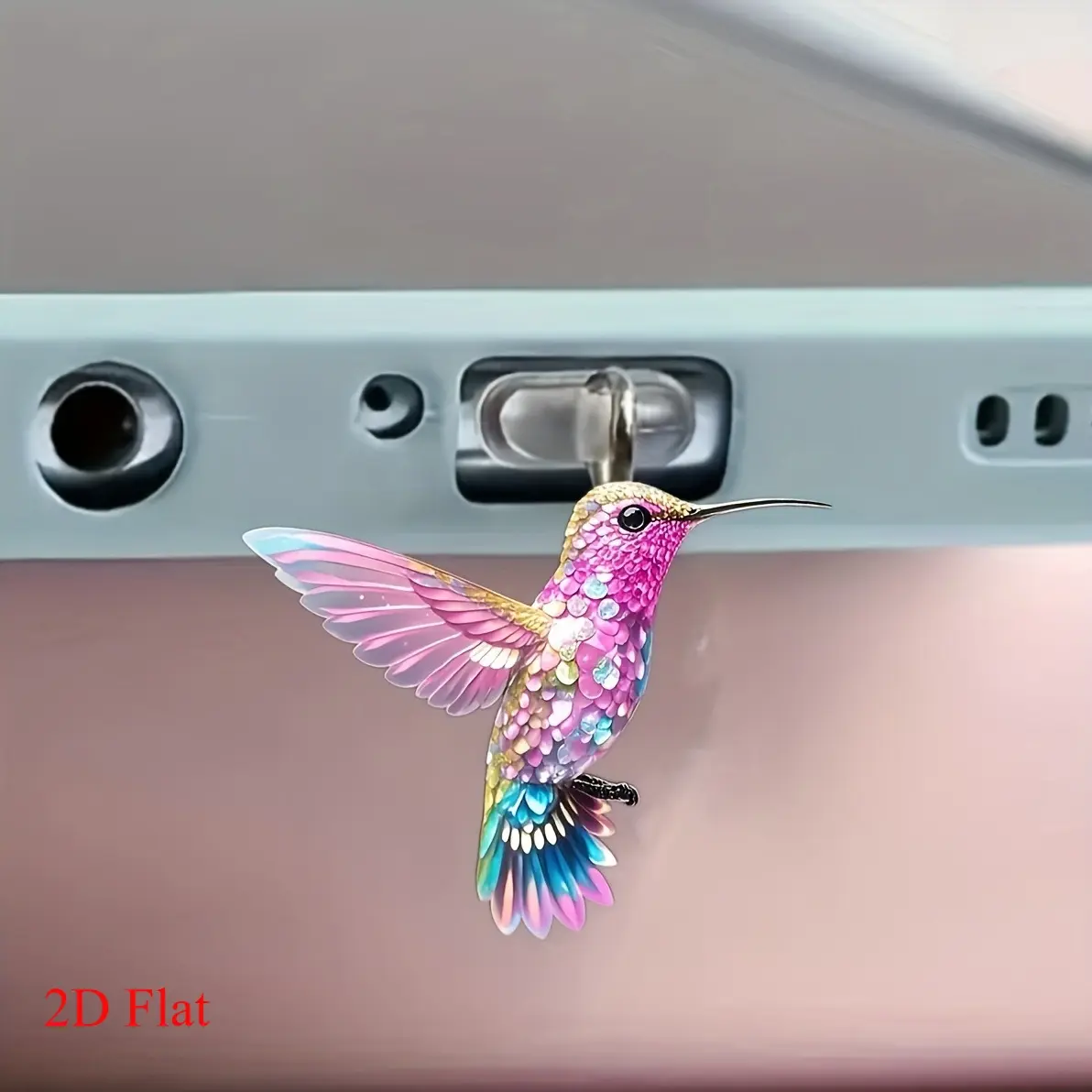 Colorful Acrylic Hummingbird Dust Plug Cell Phone Charms for iPhone Type C Android Phones iPad Tablets AirPods Charging Port Decoration Charm