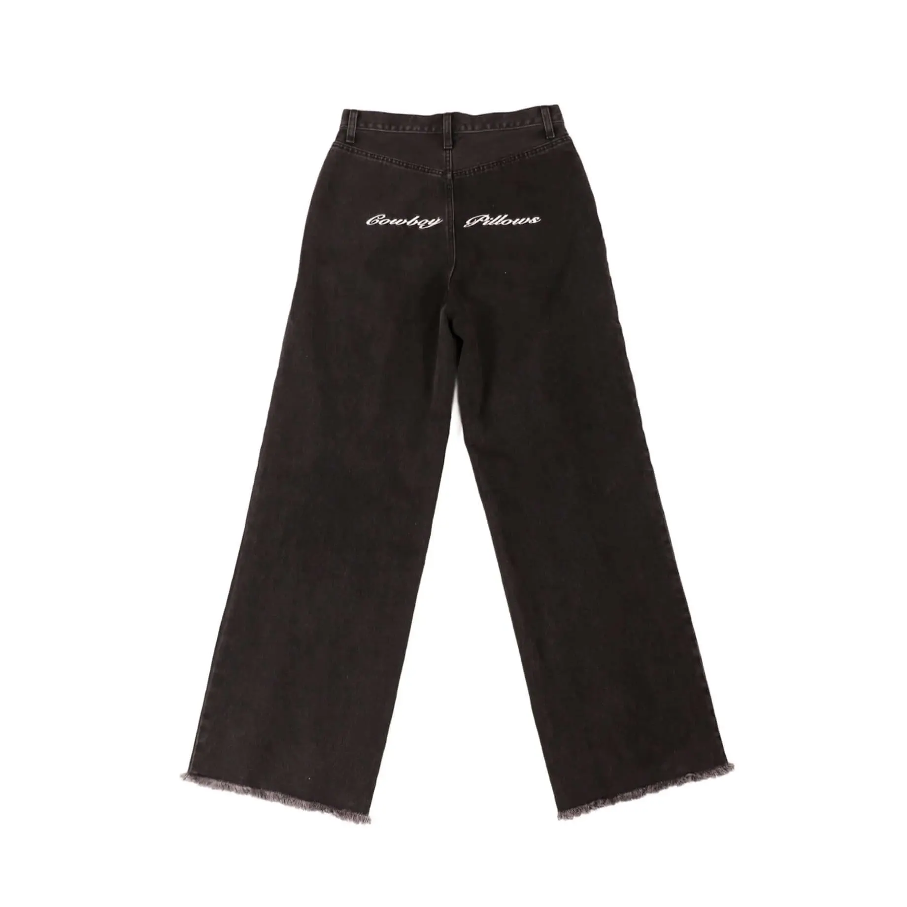 Cowboy Pillows Black Denim Straight Leg Jeans