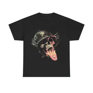 Fire Trooper Graphic Tee 100% Cotton Classic Grunge Opium Style Retro Hiphop Streetwear T-shirt