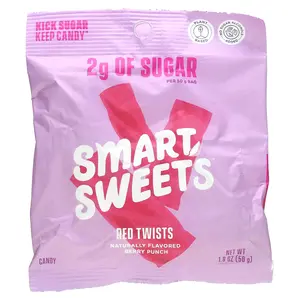 SmartSweets Red Twists, Berry Punch, 1.8 oz (50 g)