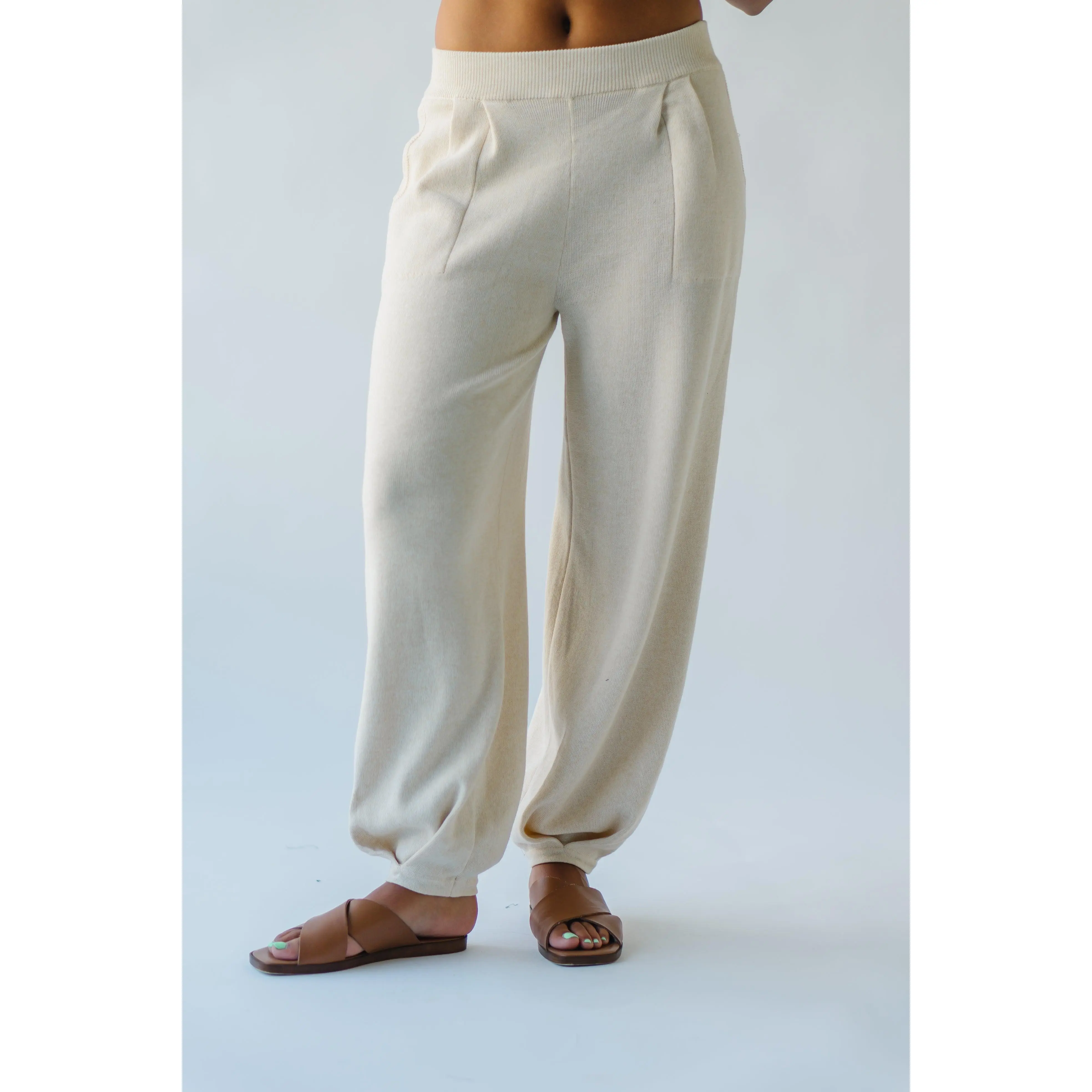 The Spackman Sweater Pant in Ivory The Spackman Sweater Pant in Ivory