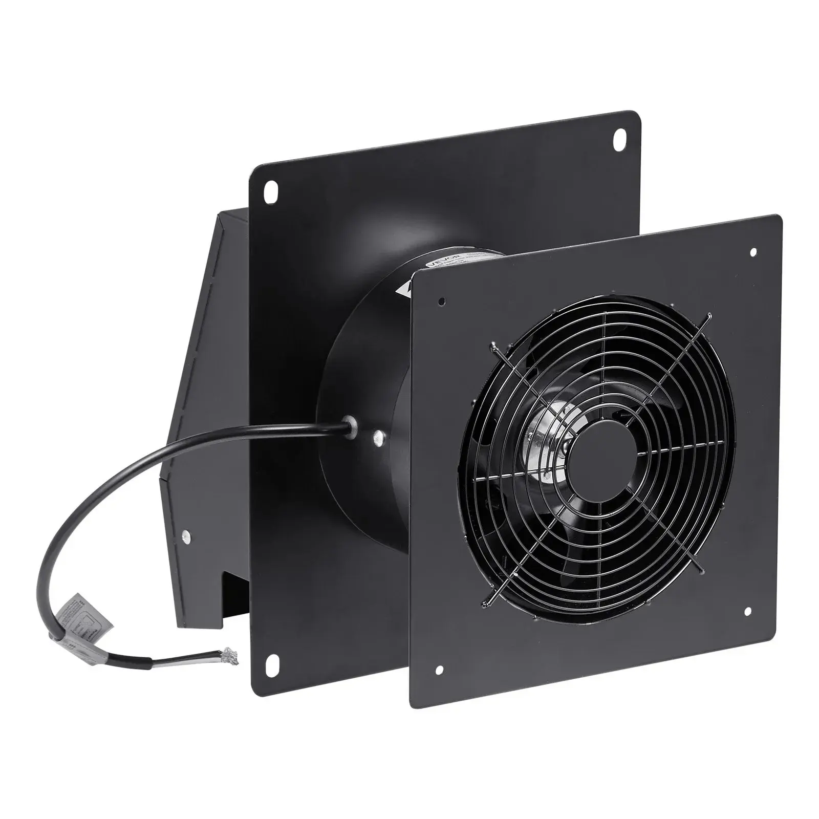 VEVOR 6-In Through-The-Wall Ventilation Fan, 205 CFM Exhaust Ventilator with AC Motor, Quiet Operation, Quick Install Kit, Full Accessories for Indoor Use Keeps Rooms Fresh, Father's Day Gift, Through-Wall, Pre‑Drilled Panel