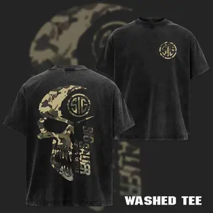 Retro 2026 Summer Men's Camo with Sig Sauer Never Settle T-shirt, Unisex Short Sleeve Casual 100% Cotton, Camo Shirt, Sig Sauer Lover Gift