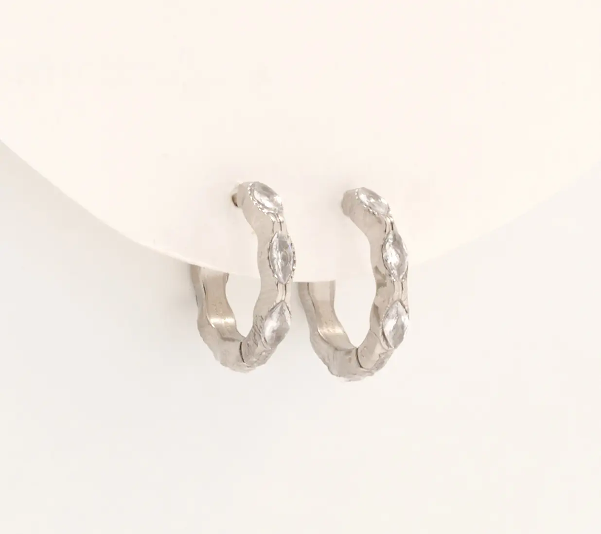 Steel by Diamonique Hoop Earring