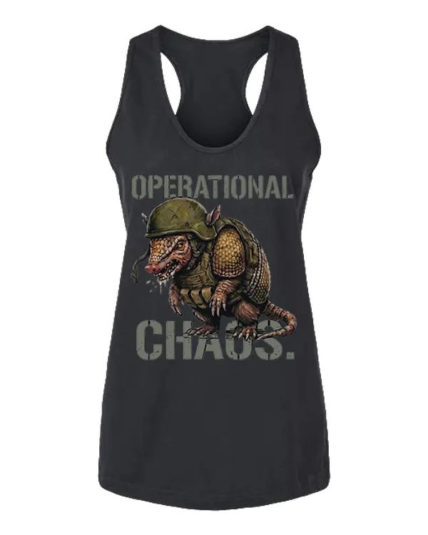 Operational Chaos — Tactical Armadillo Women's CVC Racerback Tank Top