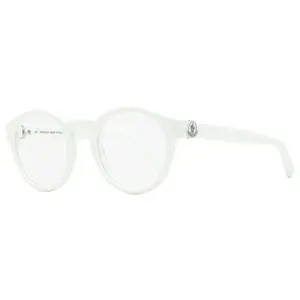 Moncler Oval Eyeglasses ML5189 021 White 49mm