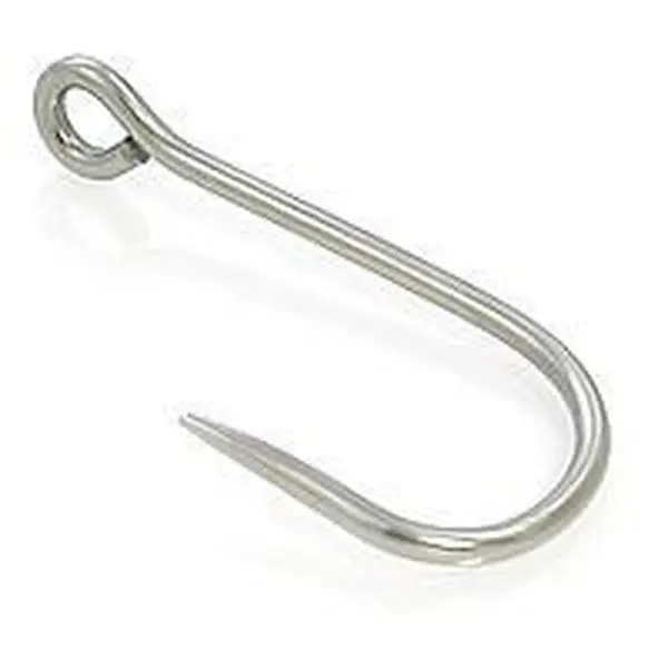 3mm (8ga) Stainless Hook — Price Per 1 3mm (8ga) Stainless Hook — Price Per 1