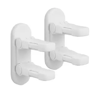 Improved Childproof Door Lever Lock 2 Pack - Prevents Toddlers from Opening Doors Durable ABS with Adhesive Backing Simple Install No Tools Needed