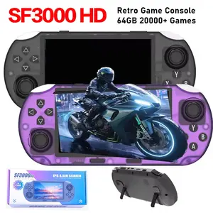 SF3000 HD Retro Handheld Game Console, Gaming Handheld, 20000+ Games, TV Output Retro Games Console, 14+ Emulators, 4.5-Inch IPS HD Screen, Dual Core Processor, HDMI Port, Phone Emergency Charging