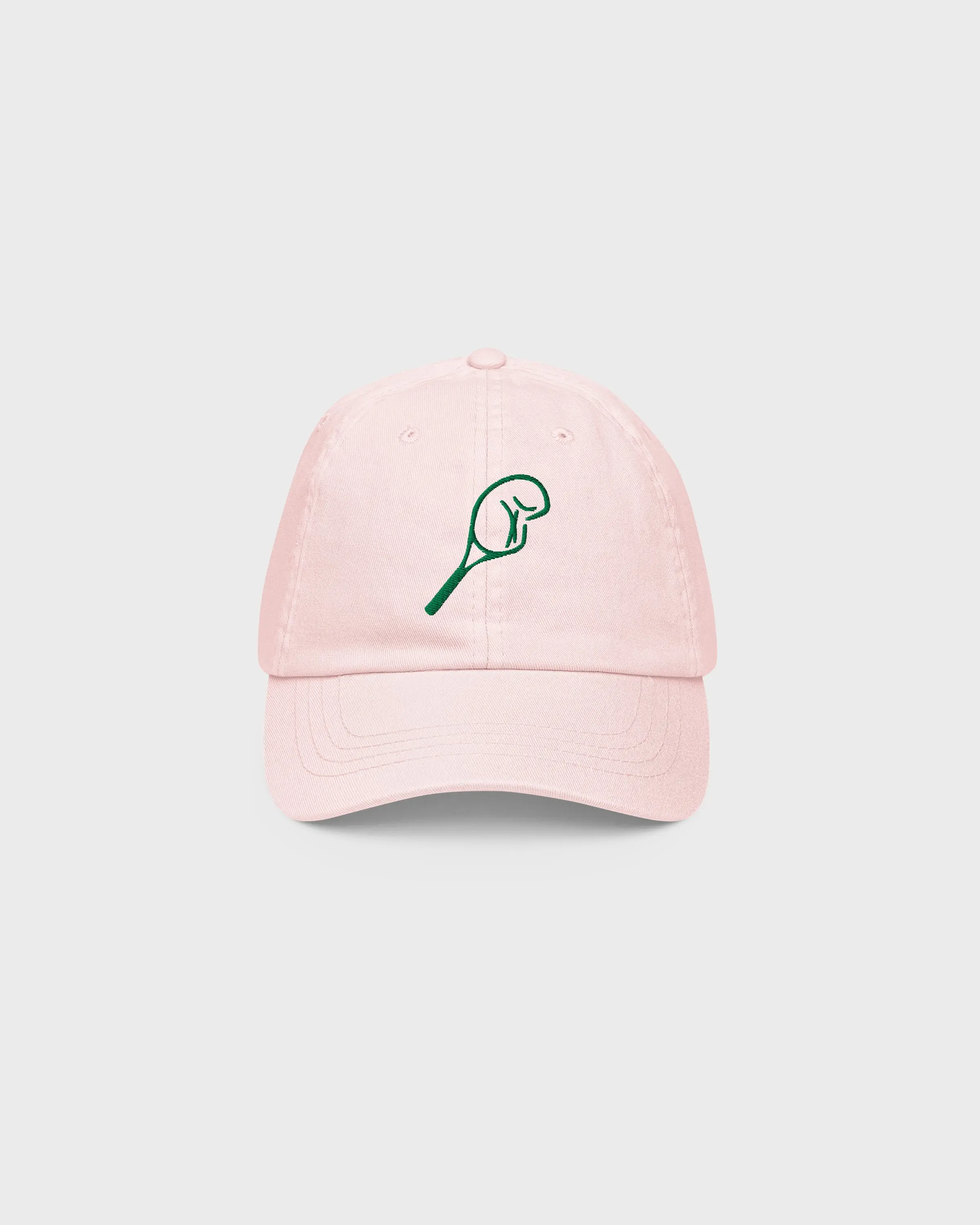 Embroidered Green Broken Racket